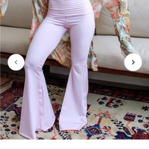 Teeki Pink Crop Bell Bottoms